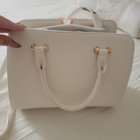 Cream White handbag - Picture 3 of 4
